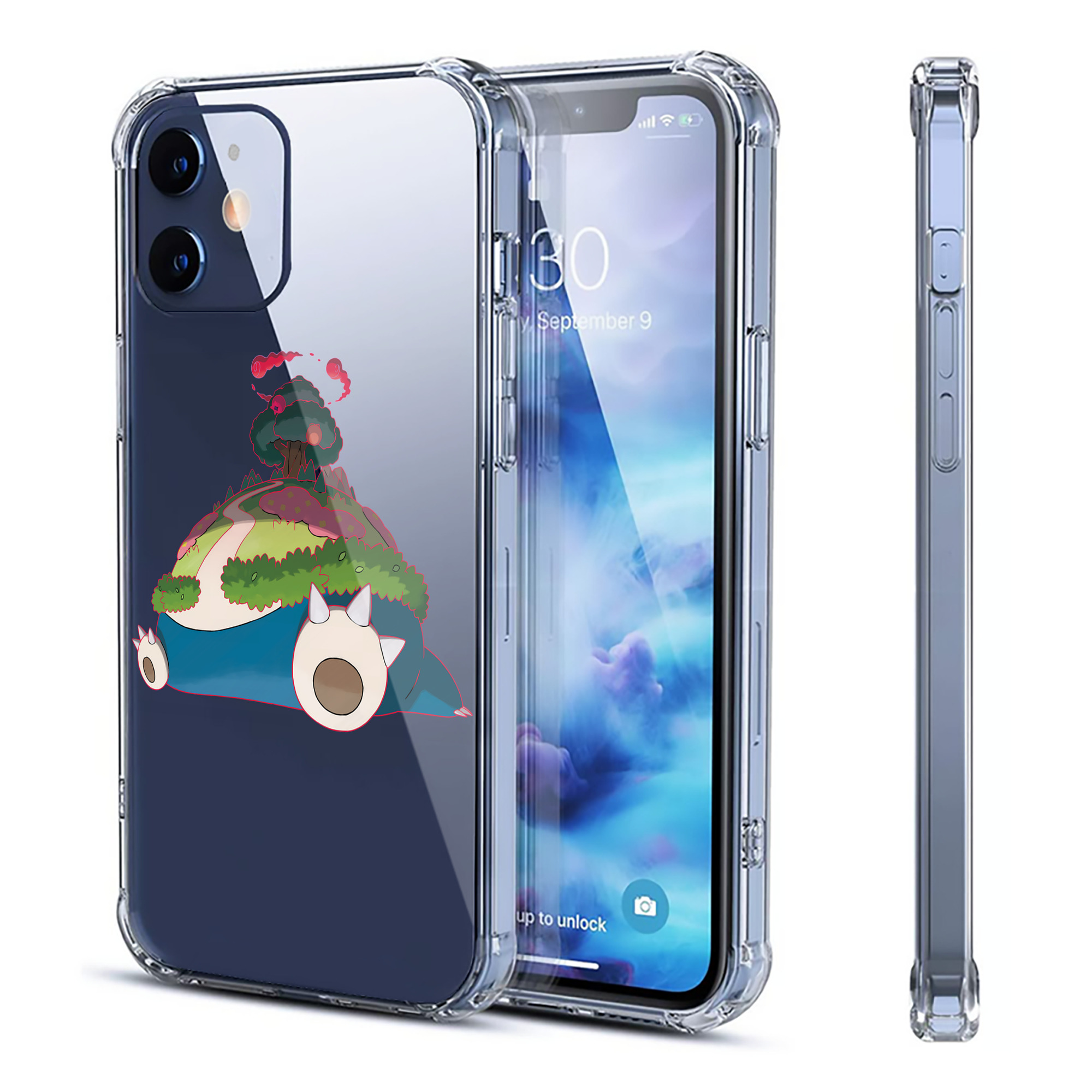 （画像用） ポケットモンスター Pokémon 【iPhone 12シリーズ対応】透明スマホケース（クリアソフトケース）